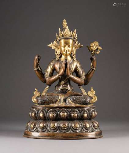 BODDHISATTVA AVALOKITESHVARA (CHENREZIG) Tibet, 18./19.