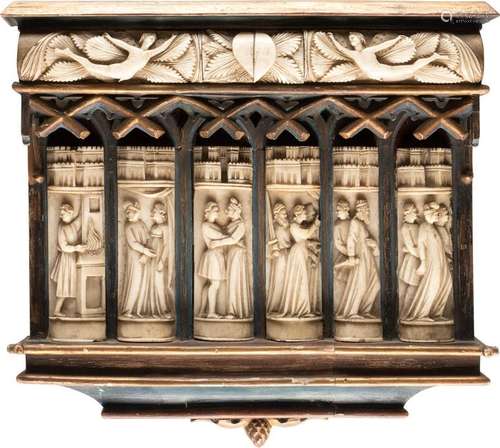 FIGURENRELIEFS IM EMBRIACHI-STIL 19. Jh. Bein,