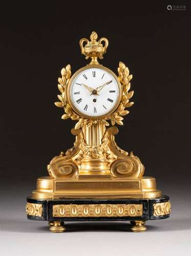 LOUIS XVI.- PENDULE Frankreich, um 1780 Bronze,