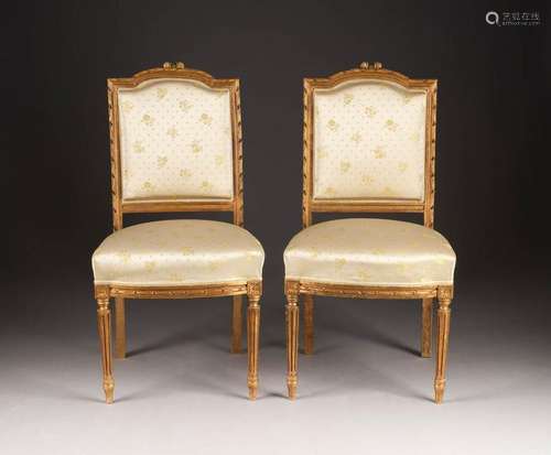 PAAR LOUIS XVI.- FAUTEUILS Frankreich, 2. Hälfte