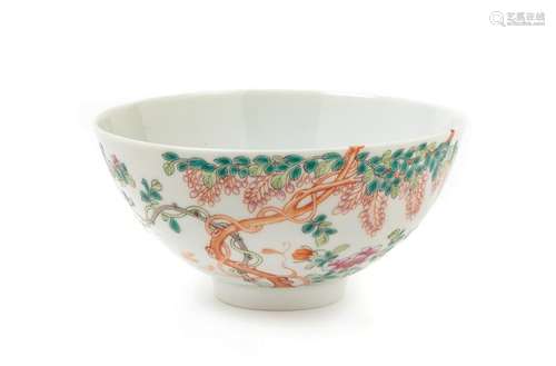 A Famille Rose Porcelain Bowl Diam 5 1/2 in., 14 cm.