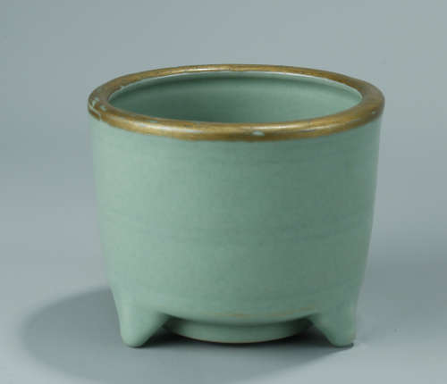 A Chinese Celadon Porcelain Incense Burner