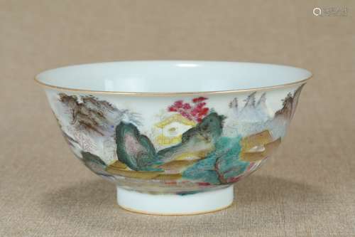 A Chinese Famille-Rose Porcelain Bowl