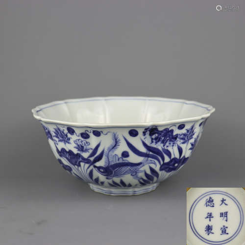 A Chinese Blue and White Porcelain Bowl