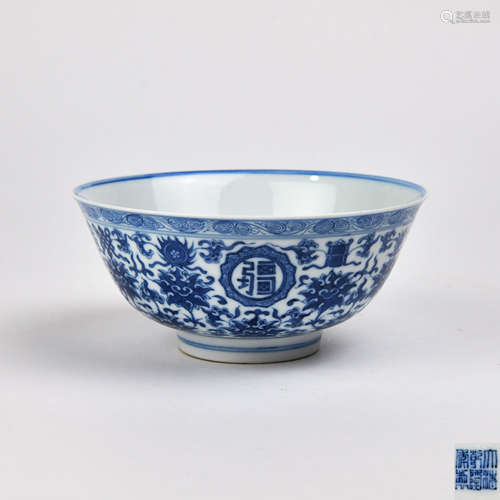 A Chinese Blue and White Porcelain Bowl