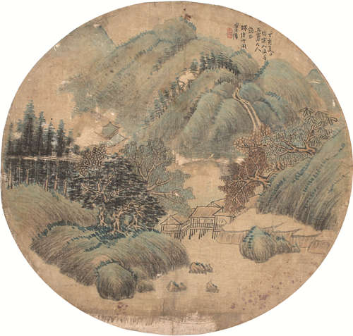 近现代 付师宏 山水