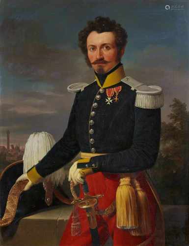 Clemente AlberiPortrait Franz von Weber, Oberst in päpstlichen DienstenÖl auf Leinwand. 112,5 x 87