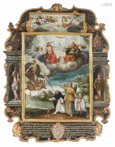 Schwäbischer Meister um 1639Epitaph für Vitus NiegerÖl auf Kupfer. 83 x 64 cm.