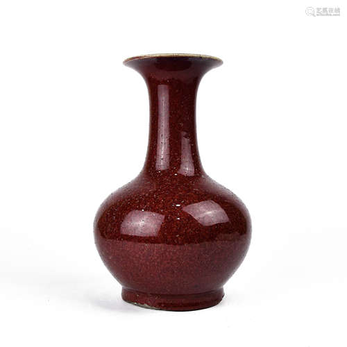 A Chinese Red Glazed Porcelain Vase