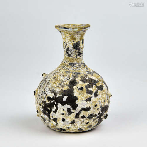 A Chinese Carved Peking Glass Vase