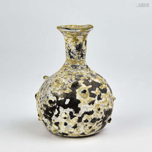 A Chinese Carved Peking Glass Vase