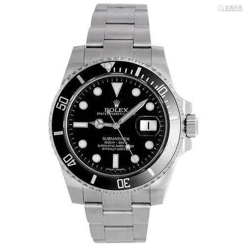 Rolex Stainless Steel Submariner Diver's Automatic Wristwatch Ref 116610