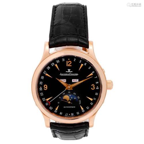 Jaeger LeCoultre Rose Gold Master Date Automatic Wristwatch