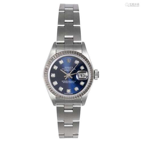 Rolex Ladies Stainless Steel Datejust automatic Wristwatch Ref 79174