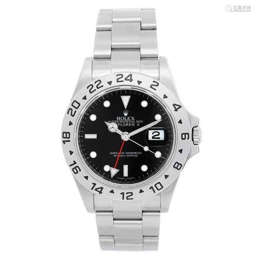 Rolex Explorer II Stainless Steel Men's Sport Watch 16570