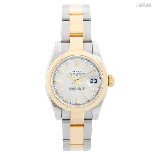 Rolex Ladies Datejust 2-Tone Stainless Steel and 18 Karat Gold Watch 179163