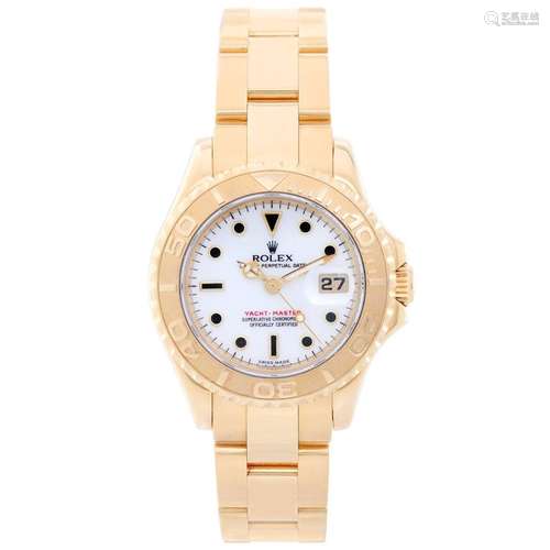 Rolex Ladies yellow Gold Yacht-Master Automatic Wristwatch Ref 69628