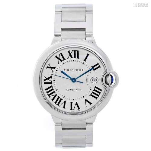 Cartier Stainless Steel Ballon Bleu Automatic Wristwatch Ref W69012Z4