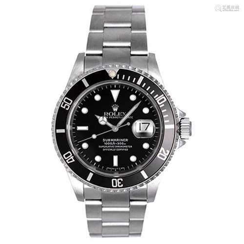 Rolex Stainless Steel Submariner Automatic Wristwatch Ref 16610