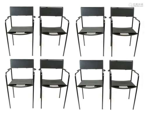 Giandomenico BELOTTI (XXe), Suite de 8 chaises, Sp…