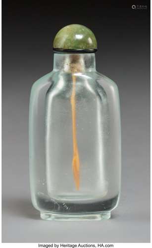 78037: A Chinese Rock Crystal Snuff Bottle, Qing Dynast