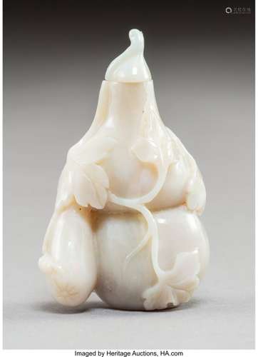 78049: A Chinese Opal Gourd-Form Snuff Bottle, Qing Dyn