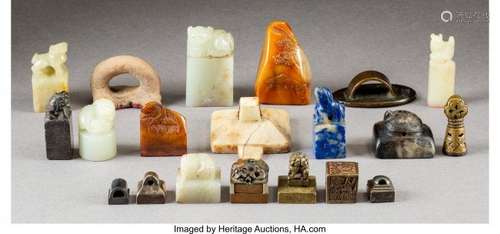 78262: A Group of Twenty Ink Seals, Qing Dynasty, 18th-