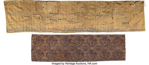 78271: A Chinese Embroidered Silk Valance and a Chinese