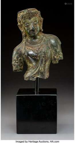 78320: A Thai Bronze Figure of Padmapani 10-1/2 x 8-1/2