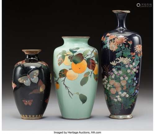 78344: A Group of Three Chinese Cloisonné