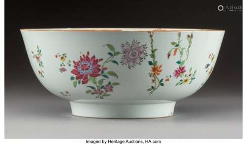 78387: A Chinese Export Porcelain Punchbowl 5-1/4 x 12-