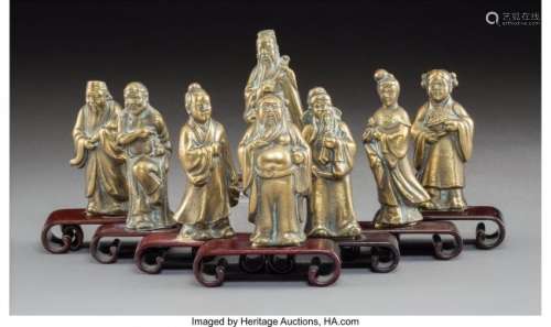 78397: A Group of Chinese Bronze Figures Depicting the