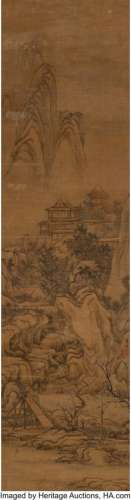 78408: Yuan Yao (Chinese, Qing Dynasty) Landscape Hangi