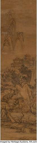 78408: Yuan Yao (Chinese, Qing Dynasty) Landscape Hangi