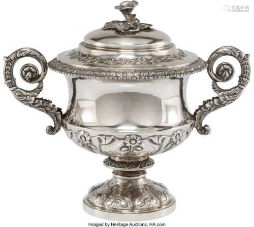 21006: A Benjamin Preston Silver Covered Compote Retail