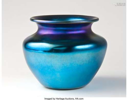 21128: A Tiffany Studios-Style Favrile Glass Vase Marks