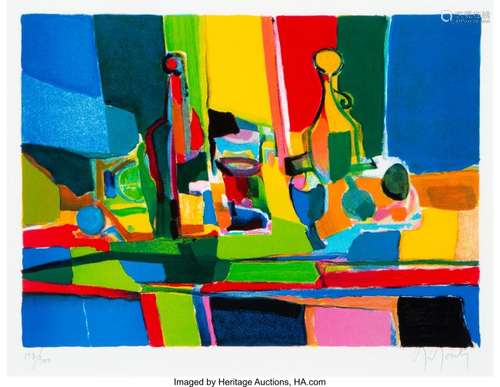 21223: Marcel Mouly (French, 1918-2008) Nature Morte Li