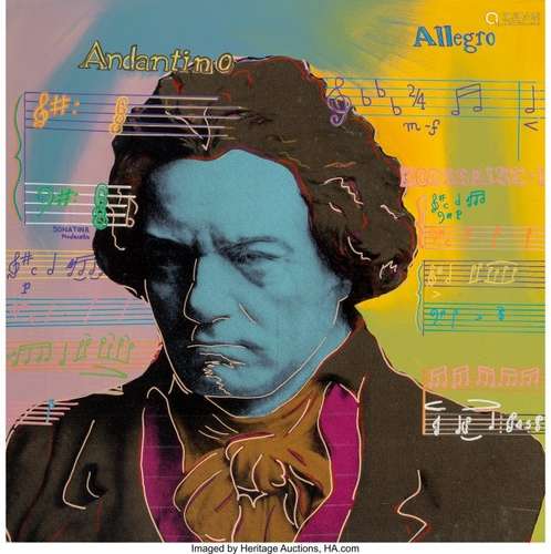 21231: Steve Kaufman (American, 1960-2010) Beethoven in