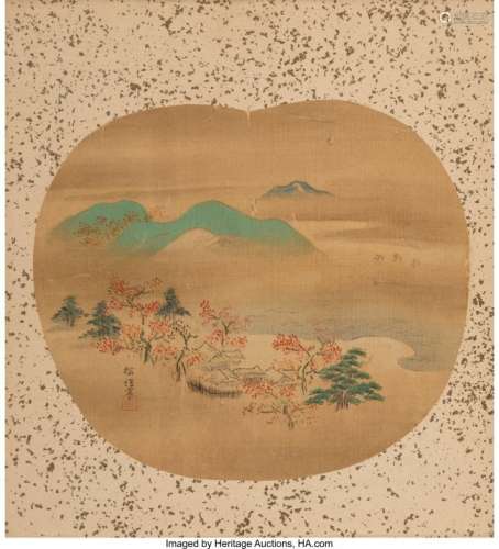 21262: Kano Tanshin (Japanese, 1653-1718) Landscape, Ed