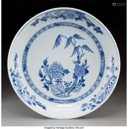21272: A Chinese Blue and White Porcelain Dish, Qing dy