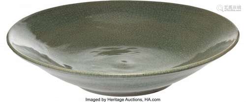 21311: A Chinese Crackle Glazed Celadon Porcelain Bowl