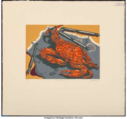 21352: Jack Beal (1931-2013) Blue Crab, c. 1975 Silkscr