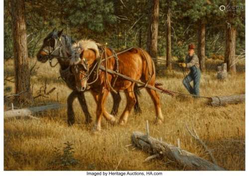 68018: Tucker Smith (American, b. 1940) Logging, 1980 O