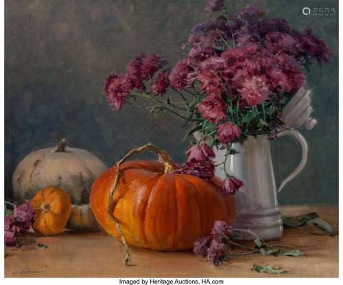 68092: Clyde Aspevig (American, b. 1951) Pumpkins and M