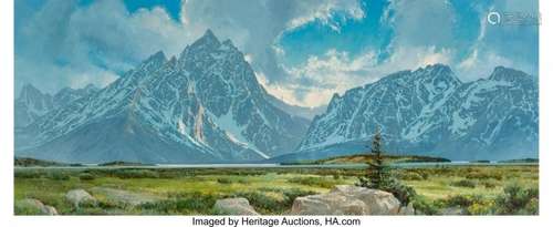 68127: Jim Wilcox (American, b. 1941) The Grand Tetons