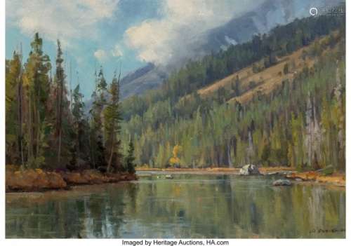 68140: Clyde Aspevig (American, b. 1951) Mountain Lake,