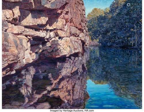 68143: Tim Saska (American, 1935-2006) Sedona Pool, 198