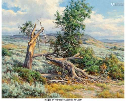 68161: Clyde Aspevig (American, b. 1951) Fallen Tree Oi