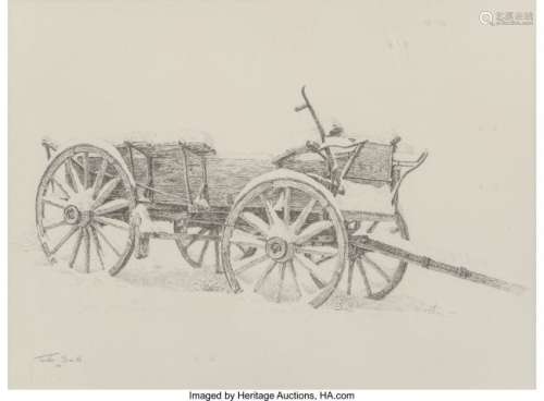 68249: Tucker Smith (American, b. 1940) Wagon in the Sn