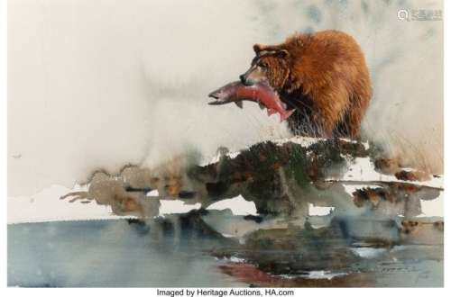 68250: Morten E. Solberg (American , b. 1935) Bear Fish